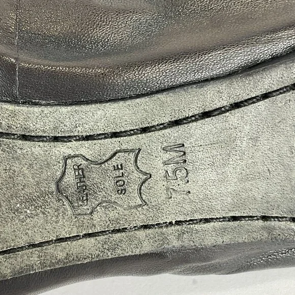 Tory Burch Shoes Womens Size 7.5 Black Caroline Mestico Slipper Soft Calf Flat - Picture 12 of 16